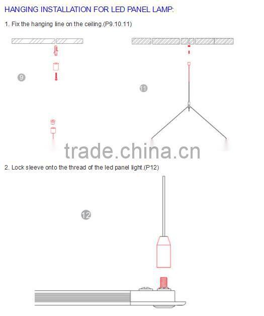 36W Warm White Cool White LED Panel Light 600x600 Square LED Panel Light