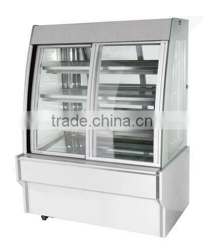 Portable galss pastry cooler table top pastry display cooler