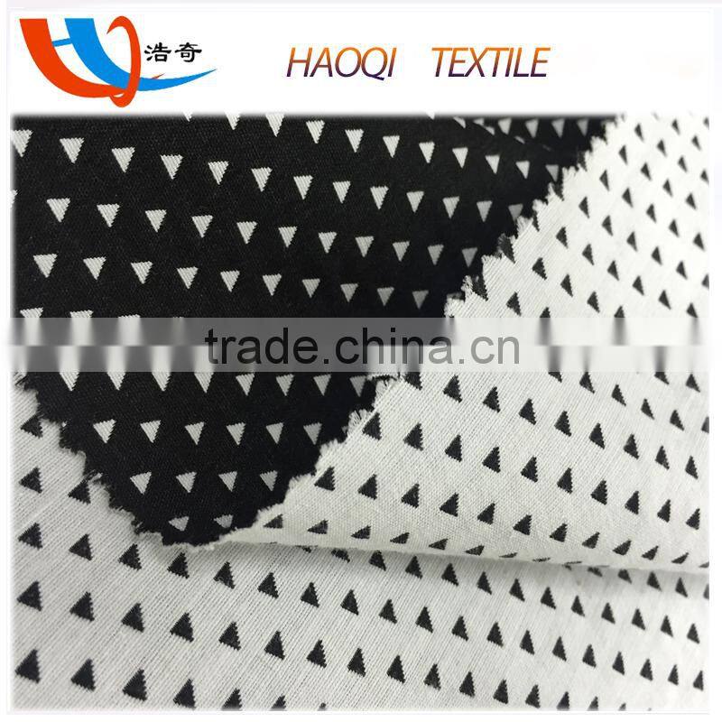 triangular pattern factory price woven yarn dyed polyester cotton fabric