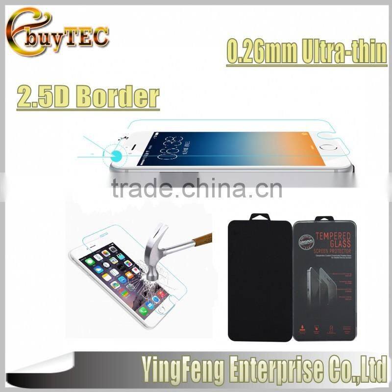 0.26mm round edge Premium Tempered Glass Screen Protector for iphone 6 Plus for apple iphone 6S glass film