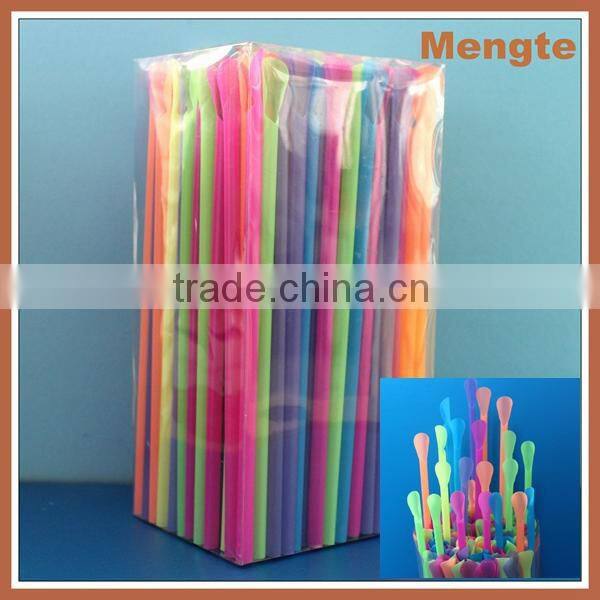 ice cream plastic jumbo customised drinking spoon straws