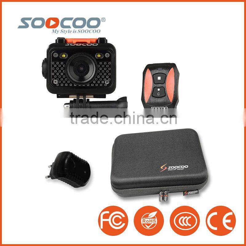 SOOCOO S60 Full HD Waterproof Cameras Sports with 2.4G Remote Control WIFI(Add 1*Battery 1*Camera Box 1*Charger)