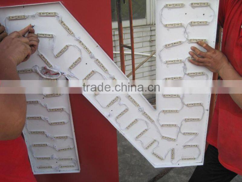 Outdoor waterproof high brightness lighting alphabet led big letter sign