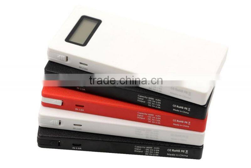 Unique item, New Arrival Power Bank, Professional Factory For Mobile Power Bank 6000mah