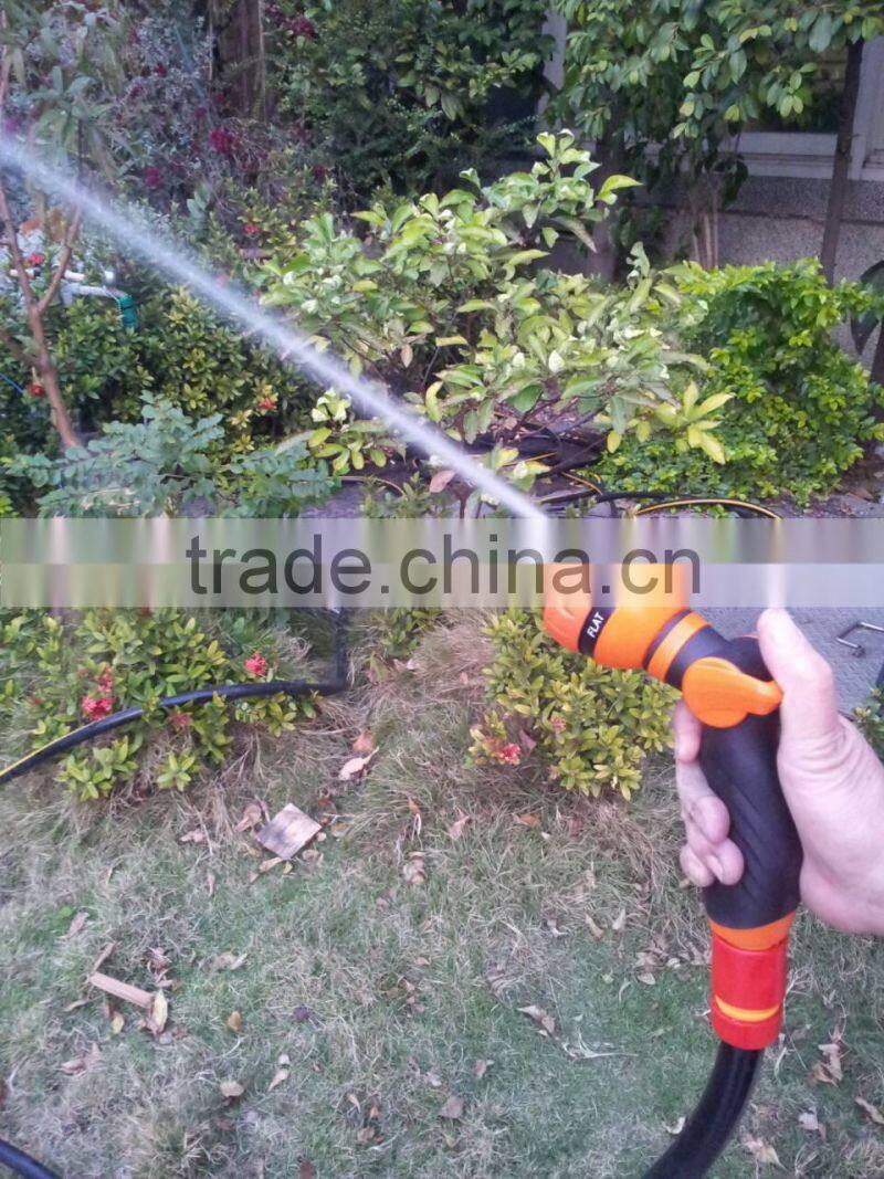 6 Patterns Thumb Control Plastic Garden Hose Spary Nozzle Water Spray Gun