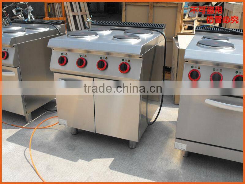 Electric 4-plate cooker with cabinet