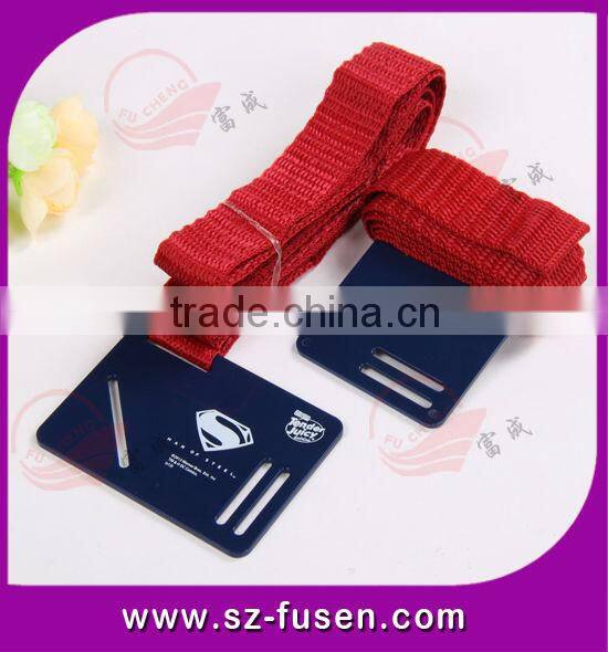 Custom polyester Book Strap With Plastic Card