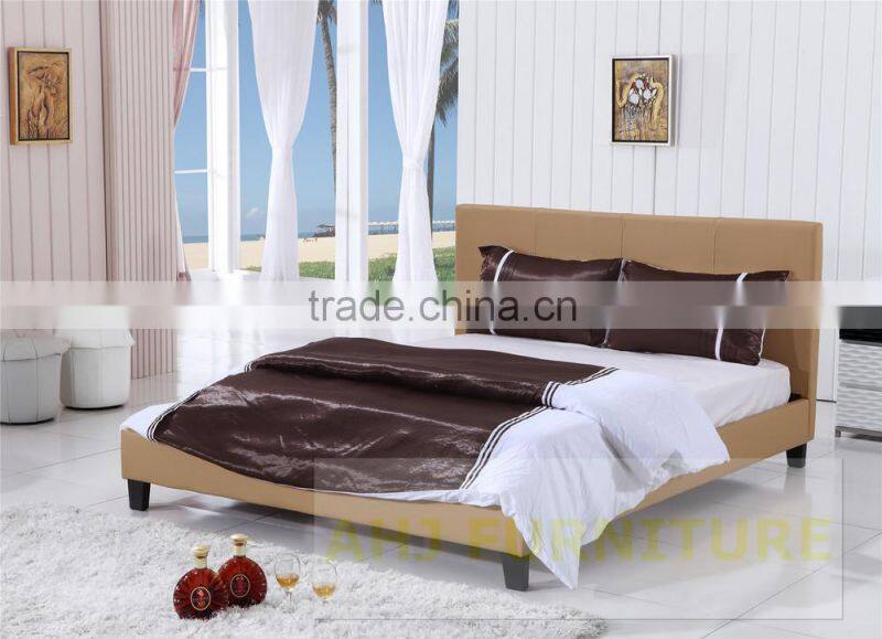 canopy bed frame, red leather bed frame, leather bed frame