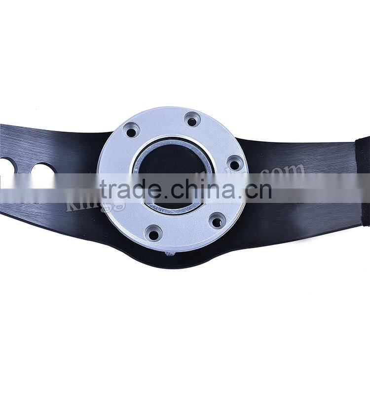 Factory Direct Racing 14 Inch Suede Styling Auto Steering Wheel Sport