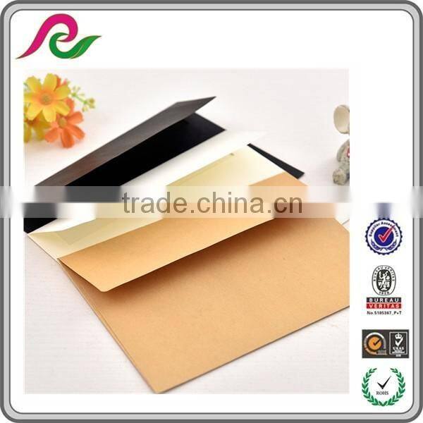Brown kraft paper envelopes custom size and shape gift envelopes with logo printing