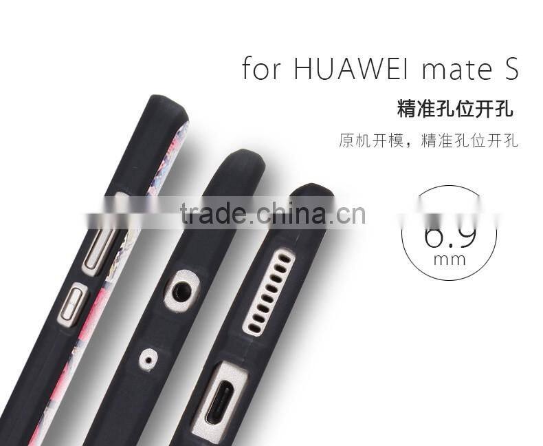 Colored drawing Flower Flag Catoon Soft TPU Silk Skin case for Huawei Mate S/Mate 8/Mate 7/Honor 7