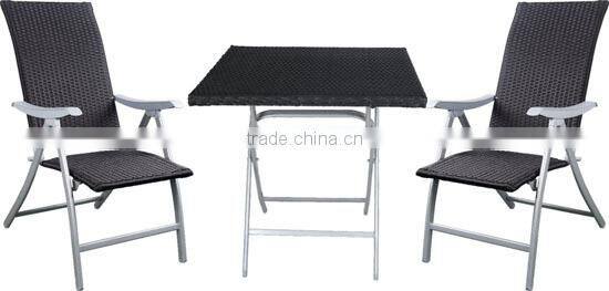 outdoor furniture folding rattan table