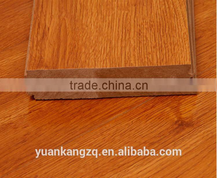 12mm arc click indoor decoration wooden laminated flooring
