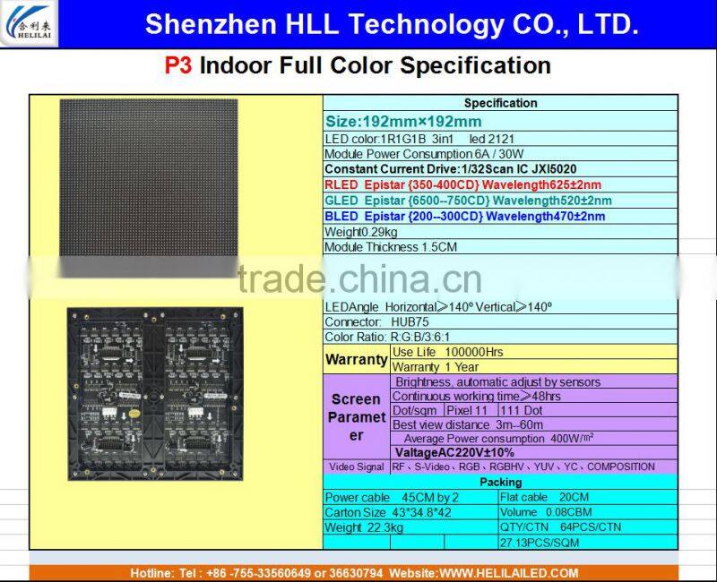 Professional Electronic LED Signs led /lcd p3 smd led display screen indoor full color