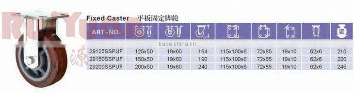 Heavy duty stainless steel wheel caster