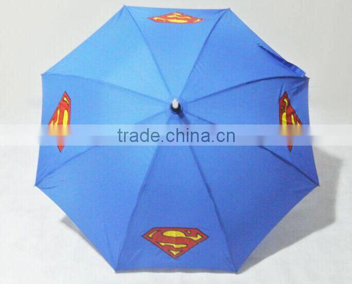 blue straight LED umbrella waterproof fabric LED light umbrella
