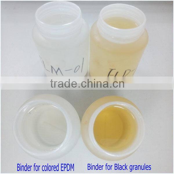 MDI PU binder / PU glue mixing with epdm rubber granules/epdm chips for sports flooring & playgrounds-FN-A-16080906