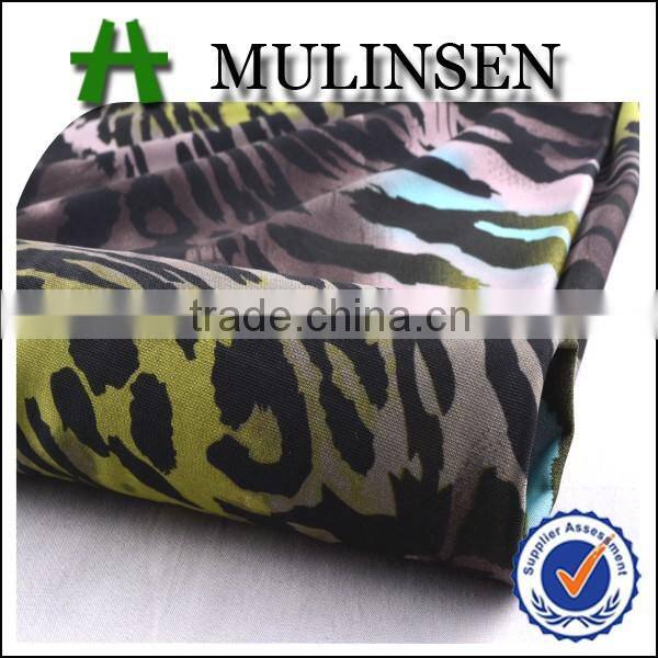 Shaoxing textile Knitted printed FDY polyester elastane fabric