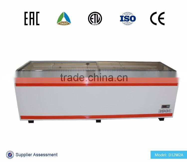 Good quality plug-in island freezer jumbo freezer ice cream