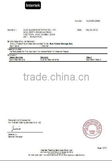 Cute Children PVC Printing Foldable Storage Ottoman