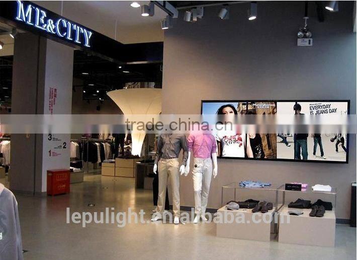 led spot track lights 28W cob led track light dimmable Ra87 110V/220V led track rail lights Shenzhen Factory