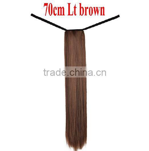 Fashion Synthetic Wrap Around Ponytail Extension Synthetic Ponytail Hair Mulitcolors