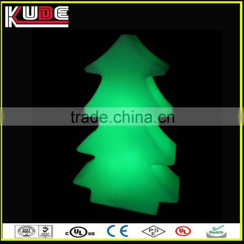 PE plastic waterproof outdoor color changing lighted christmas tree