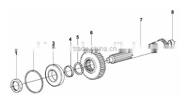 Shaft I bearing 150212K for FAST 9JS150, RTO-11509F, 9JS180, 9JS180A 9JS150, 9JS150A, 9JS135, 9JS135A, 9JS119