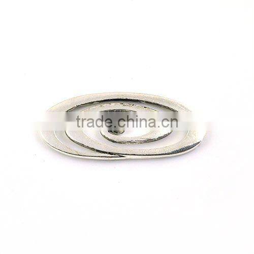 Rhodium rovolve symbol metal jewelry connector,necklace connectors