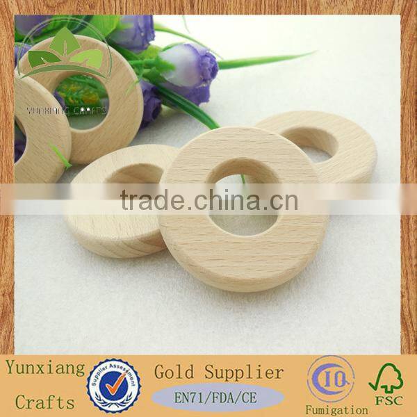 Wooden baby teethers ring
