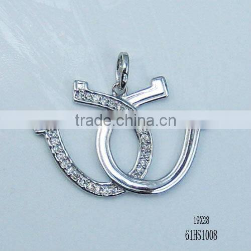 2013 Fashion 925 Sterling Silver horse Necklace Western Horse Jewelry
