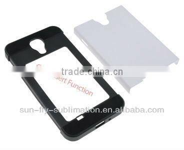 2014 3D Sublimation Card insert cell phone case for Iphone/ Dye sublimation silicone phone case/ Dual blank cell phone case