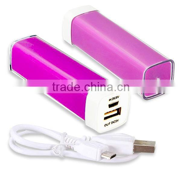 Portable Perfume 2600mah Power Bank External Backup Battery Charger Emergency Power Pack