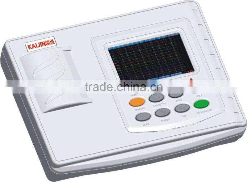 CE FDA Digital Portable ECG/EKG Machine 3-channel,12 leads ECG Monitor, PROWAY Electrocardiograph ECG-KX1203
