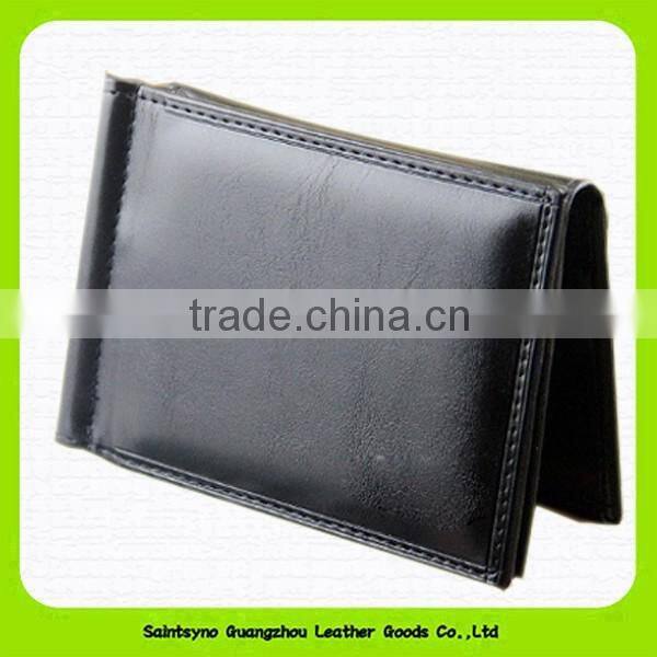 15016 Wholesale real leather card holer with money clip