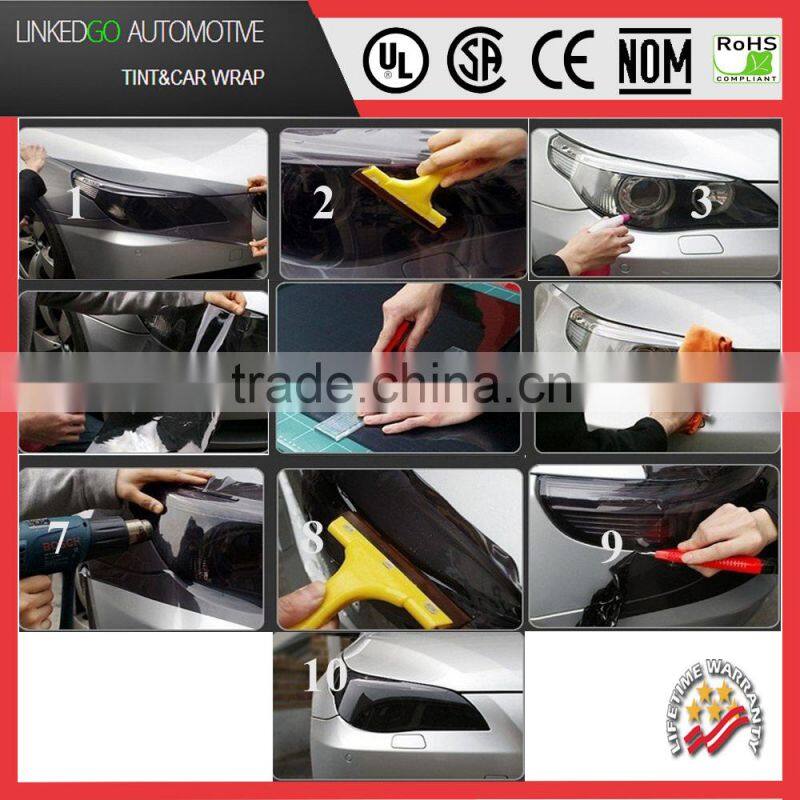 New Smoked Fog Tint Shade Taillight Headlight Film Vinyl PVC Wrap Sheet