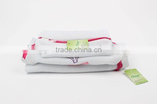3D Polyester Mesh Bra Laundry Bag Set With Embroidery For Intimate Clothes