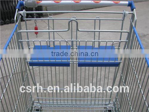 RUHAO china factory RH-ST03 1060*700*1020mm Hot Sale Supermarket Shopping Trolley With double Baby Seats
