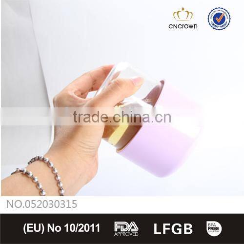 OZ plastic cup with pp cover leakproof