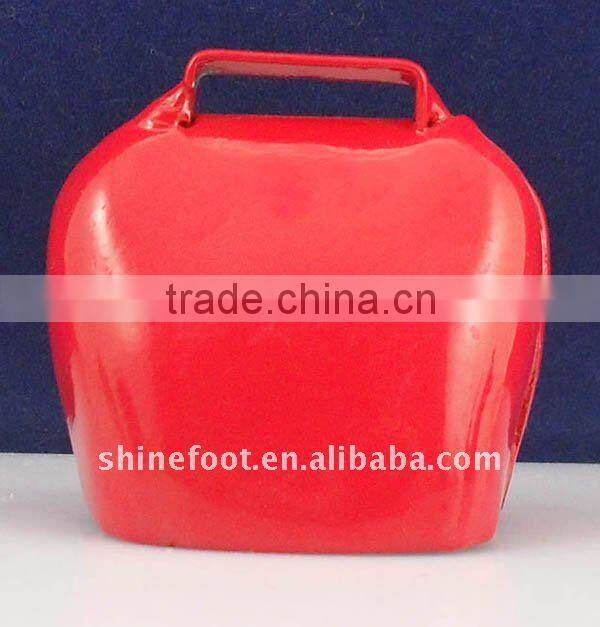 2inch metal cowbell A9-C01 in many colors with logo printed and leather strap for promotion(E124)