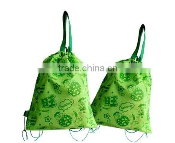 210D polyester fabric custom cartoon drawstring bag,drawstring backpack