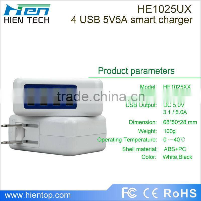 5V3.1A 4 USB charger for iphone 6 plus charging