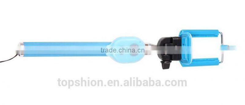 handheld monopad for iphone with mini bluetooth camera shutter