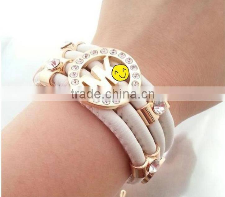 fashion vintage Pu leather lady leather bracelet arm band
