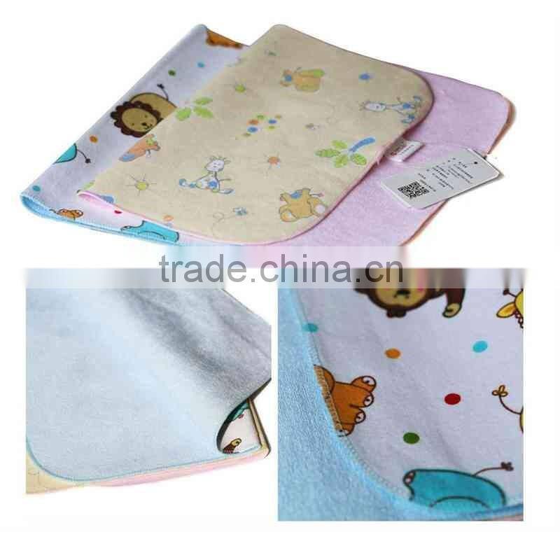 Cartoon Animals Patterned Portable Travel Changing pad