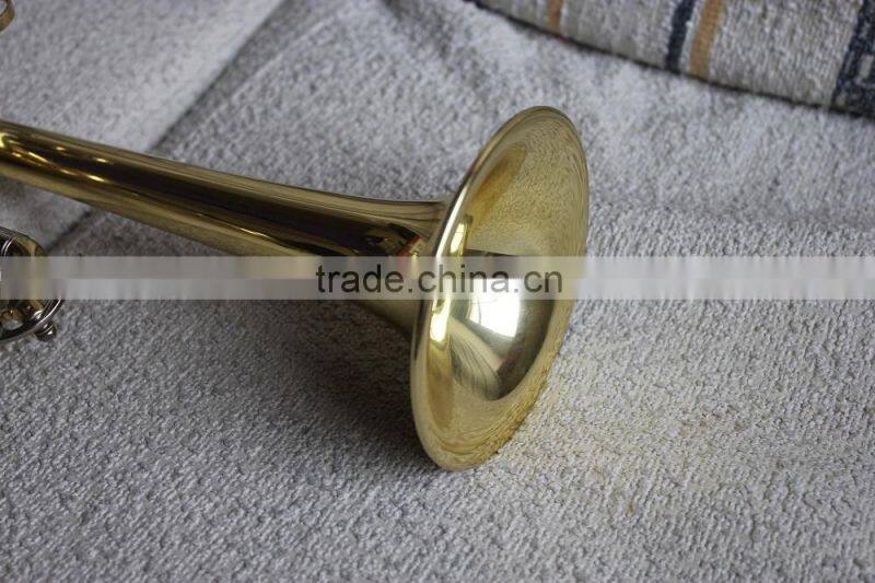 Eb trumpet professional level gold lacquer trumpet musical instruments from China factory