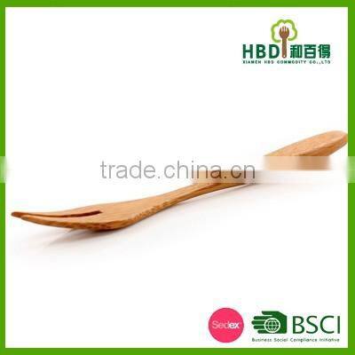 Customized high quality bamboo small fork for cake