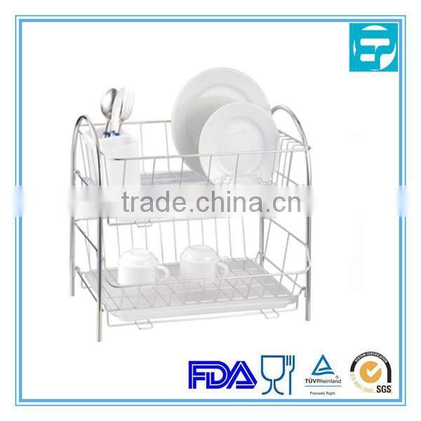 Steel Kitchen Houseware 2-Tier Dish Rack