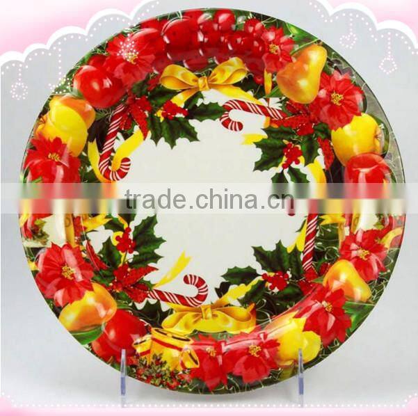 plastic chirstmas tray