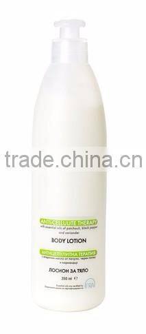 Anti-Cellulite Body Massage Cream With Patchouli, Black Pepper And Coriander Essential Oils. Private Label Available. Made in EU